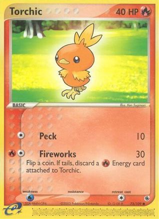 Torchic - 73/109 (73) [Ruby and Sapphire]