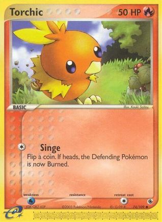 Torchic - 74/109 (74) [Ruby and Sapphire] Reverse Holofoil