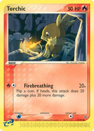 Torchic (77) [Dragon] Reverse Holofoil