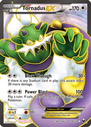 Tornadus EX (108 Full Art) (108) [Dark Explorers] Holofoil
