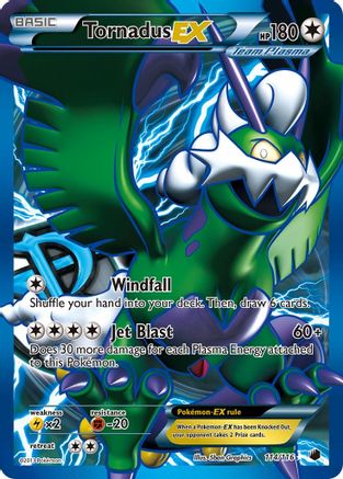 Tornadus EX (Team Plasma) (114 Full Art) (114) [Plasma Freeze] Holofoil