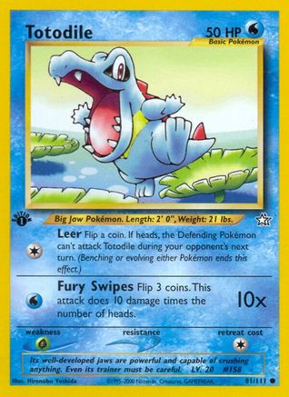 Totodile (81) (81) [Neo Genesis] 1st Edition