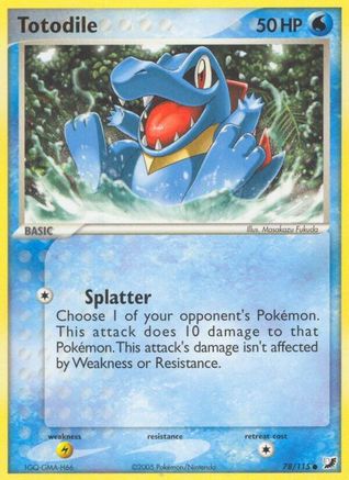 Totodile (78) [Unseen Forces] Reverse Holofoil