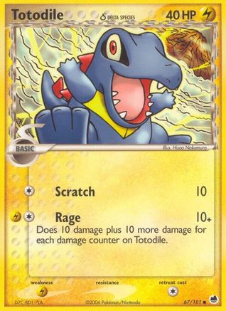 Totodile (Delta Species) (67) [Dragon Frontiers] Reverse Holofoil