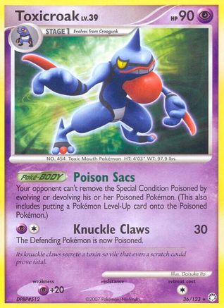 Toxicroak (36) [Mysterious Treasures] Reverse Holofoil