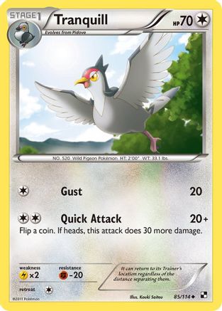 Tranquill (85) [Black and White] Reverse Holofoil