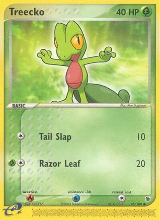 Treecko - 76/109 (76) [Ruby and Sapphire] Reverse Holofoil