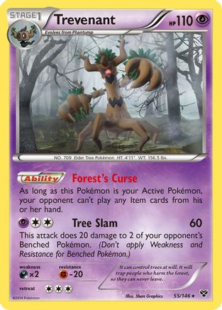 Trevenant (55) [XY Base Set] Holofoil
