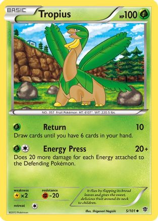 Tropius (5) [Plasma Blast] Reverse Holofoil