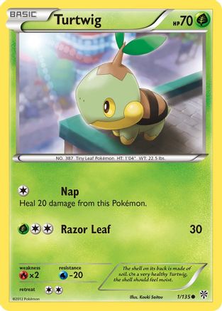 Turtwig (1) [Plasma Storm] Reverse Holofoil