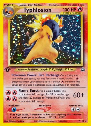 Typhlosion (17) (17) [Neo Genesis] 1st Edition Holofoil