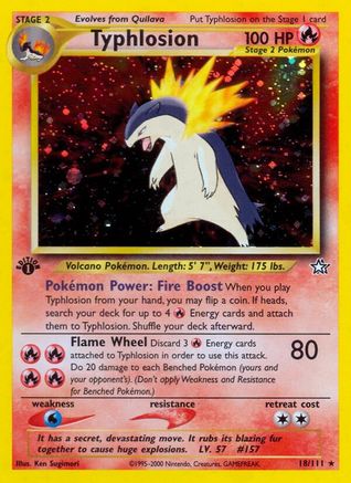Typhlosion (18) (18) [Neo Genesis] 1st Edition Holofoil