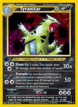 Tyranitar (12) (12) [Neo Discovery] Unlimited Holofoil