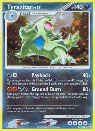 Tyranitar (17) [Mysterious Treasures] Reverse Holofoil