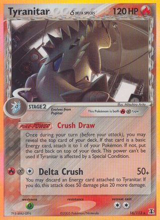 Tyranitar (Delta Species) (16) [Delta Species] Reverse Holofoil