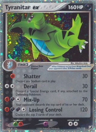 Tyranitar ex (111) [Unseen Forces] Holofoil
