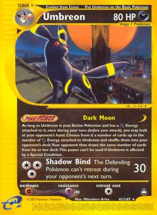 Umbreon (41) [Aquapolis] Reverse Holofoil