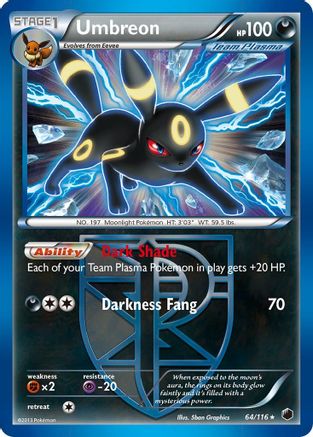 Umbreon (Team Plasma) (64) [Plasma Freeze] Reverse Holofoil