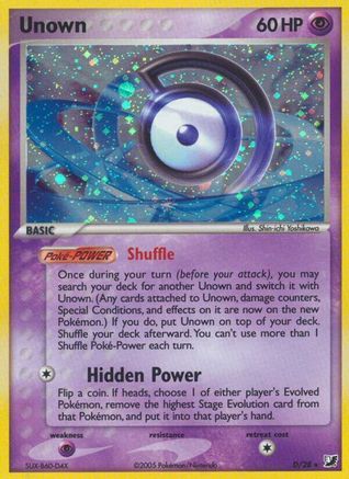 Unown (D) (D) [Unseen Forces] Holofoil