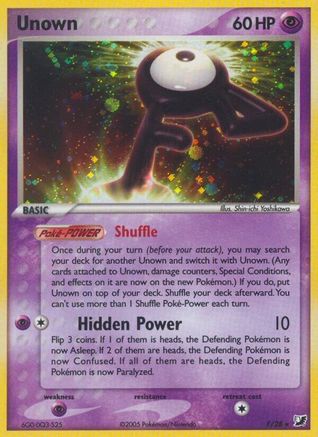 Unown (F) (F) [Unseen Forces] Holofoil