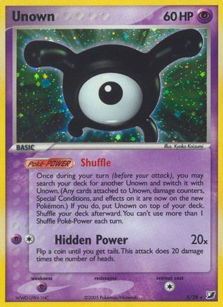 Unown (X) (X) [Unseen Forces] Holofoil