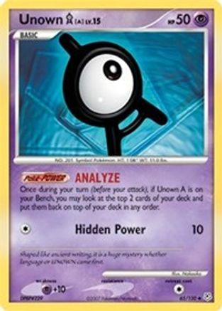 Unown [A] (65) [Diamond and Pearl]