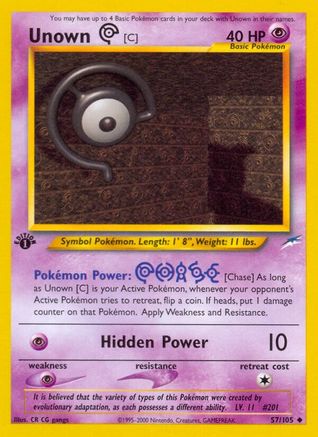 Unown [C] (57) [Neo Destiny] Unlimited