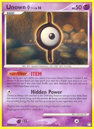 Unown [I] (37) [Mysterious Treasures] Reverse Holofoil