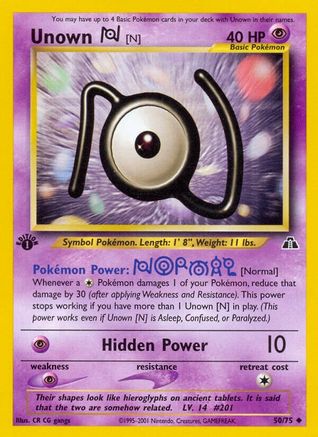 Unown [N] (50) [Neo Discovery] 1st Edition