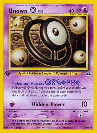 Unown [O] (69) [Neo Discovery] 1st Edition