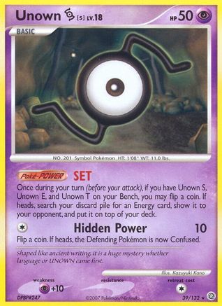 Unown [S] (39) [Secret Wonders] Reverse Holofoil