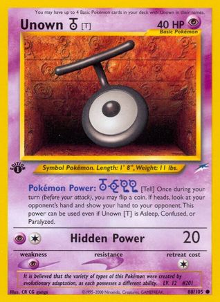 Unown [T] (88) [Neo Destiny] Unlimited