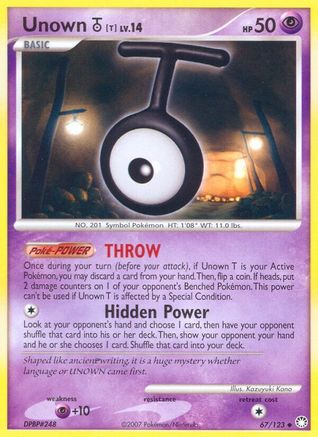 Unown [T] (67) [Mysterious Treasures]