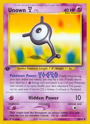 Unown [Y] (40) [Neo Revelation] 1st Edition