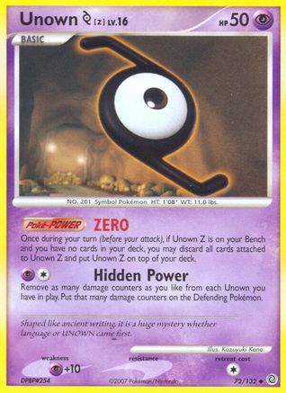 Unown [Z] (72) [Secret Wonders]