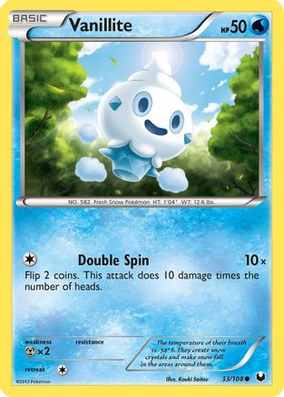 Vanillite (33) [Dark Explorers] Reverse Holofoil