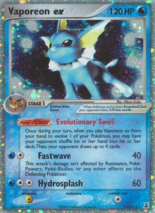 Vaporeon ex (110) [Delta Species] Holofoil