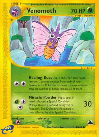 Venomoth (111) [Skyridge] Reverse Holofoil