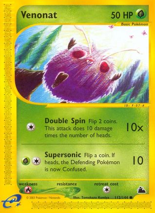 Venonat (112) [Skyridge] Reverse Holofoil