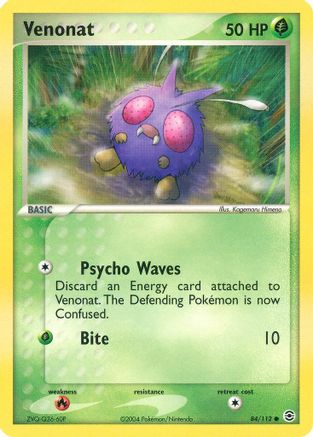 Venonat (84) [FireRed & LeafGreen] Reverse Holofoil
