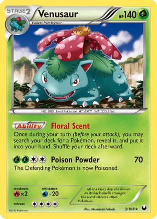 Venusaur (3) [Dark Explorers] Reverse Holofoil