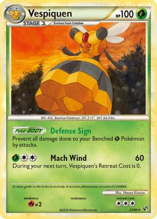 Vespiquen (23) [Undaunted] Reverse Holofoil