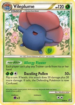 Vileplume (24) [Undaunted] Reverse Holofoil
