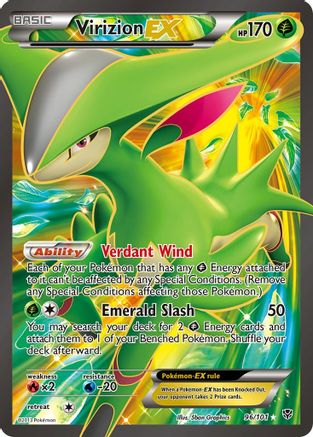 Virizion EX (Full Art) (96) [Plasma Blast] Holofoil