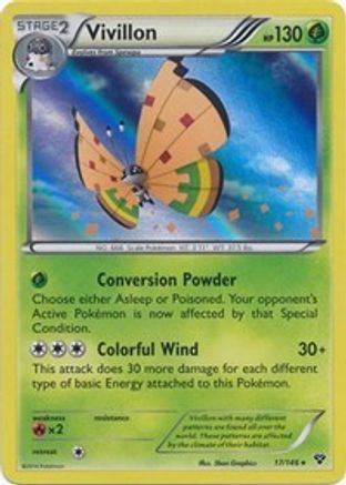 Vivillon (High Plains [Orange]) (17) [XY Base Set] Holofoil