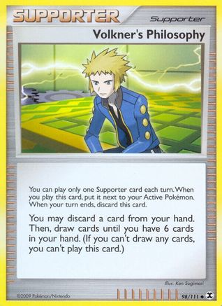 Volkner's Philosophy (98) [Rising Rivals] Reverse Holofoil
