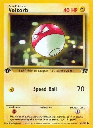 Voltorb (69) [Team Rocket] 1st Edition