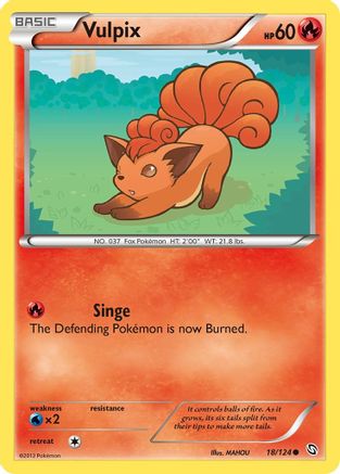 Vulpix (18) [Dragons Exalted] Reverse Holofoil