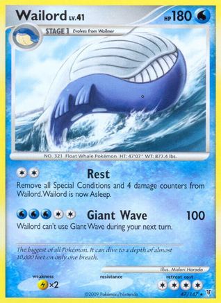 Wailord (47) [Supreme Victors] Reverse Holofoil