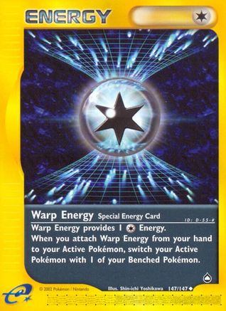 Warp Energy (147) [Aquapolis] Reverse Holofoil